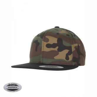 Gorro Snapback 6089TC Camuflado/Negro