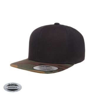 Gorro Snapback 6089TC Negro/Camuflado