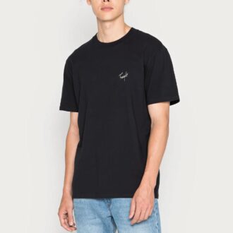 TRANQUILO EMBROIDERED SHORT SLEEVE TEE NEGRO